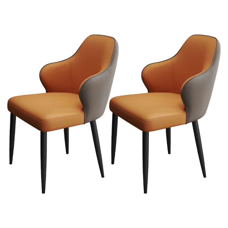 Contemporary Style Parsons Upholstered Dining Arm Chair for Home