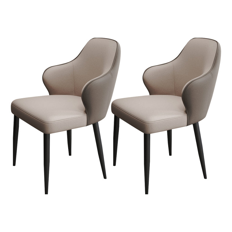 Contemporary Style Parsons Upholstered Dining Arm Chair for Home