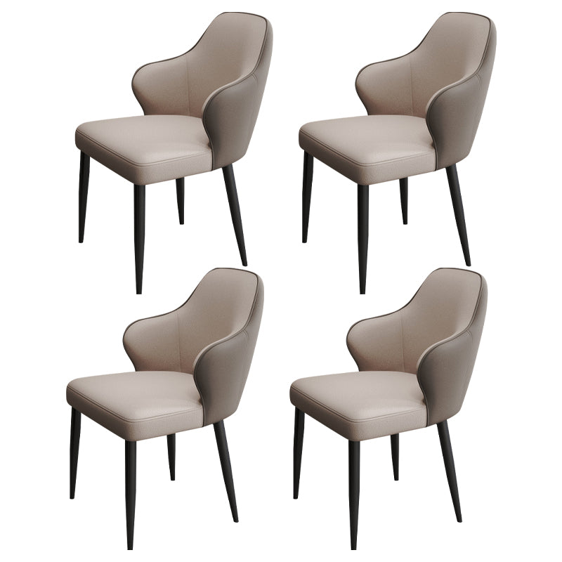 Contemporary Style Parsons Upholstered Dining Arm Chair for Home