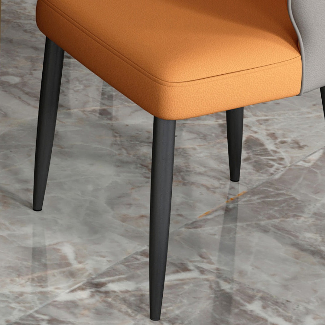 Contemporary Style Parsons Upholstered Dining Arm Chair for Home