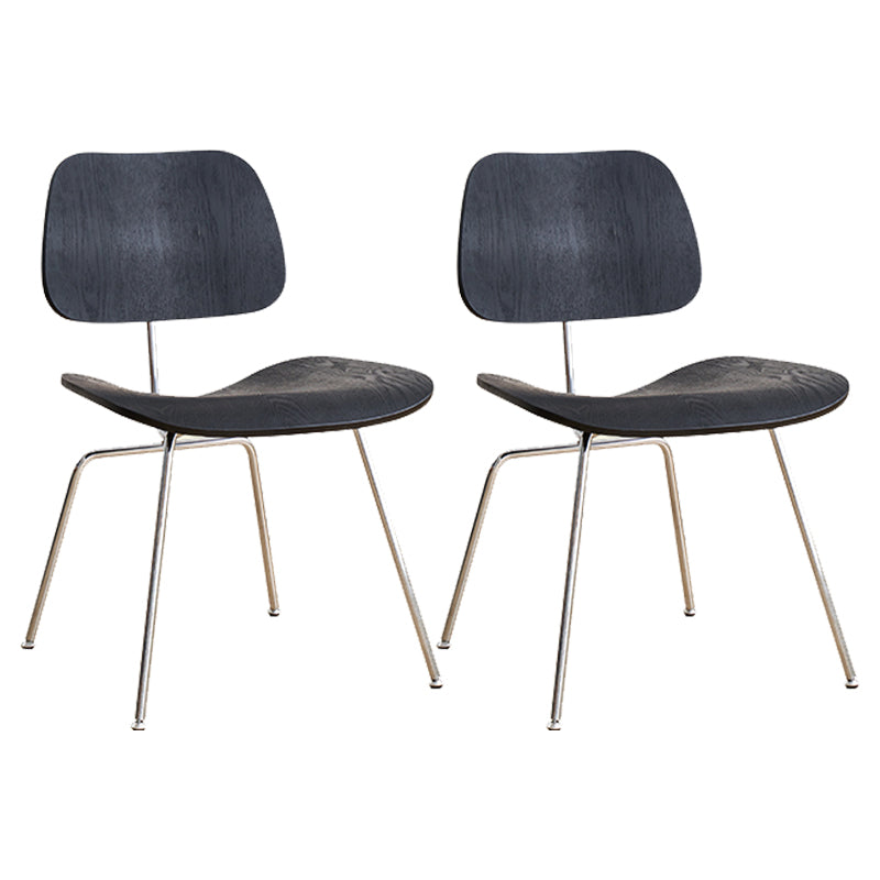 Contemporary Style Wooden Open Back Dining Side Chair for Home