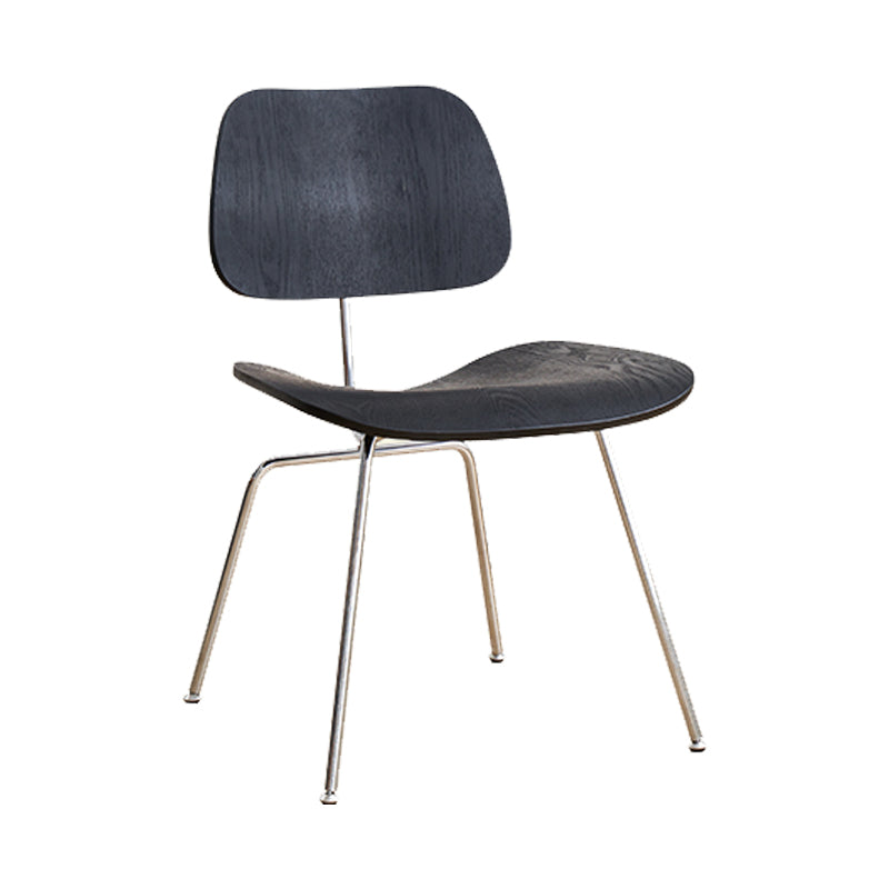 Contemporary Style Wooden Open Back Dining Side Chair for Home