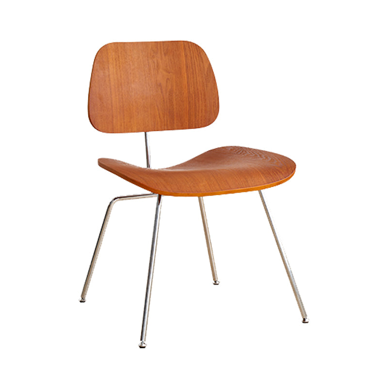 Contemporary Style Wooden Open Back Dining Side Chair for Home