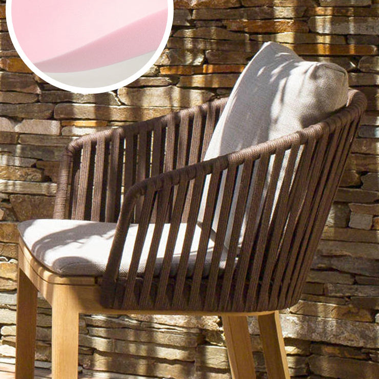 Contemporary Bucket Upholstered Bar Stool with Solid Wood Base