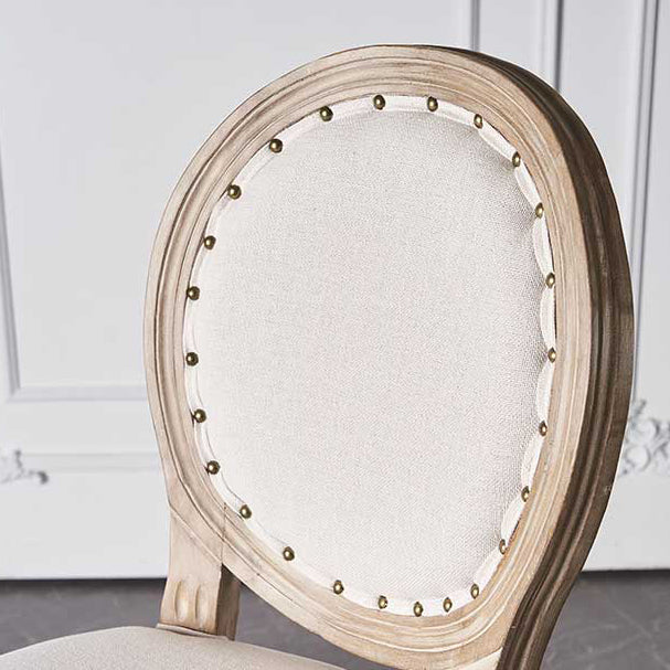 Full Back Upholstered Armless Bar Stool with Solid Wood Base
