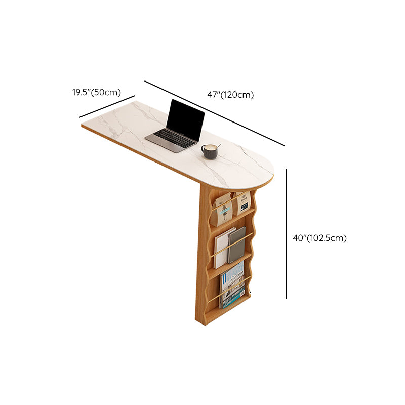 Contemporary Style 1/2 Pieces Stone Specialty Bar Table Set for Living Room