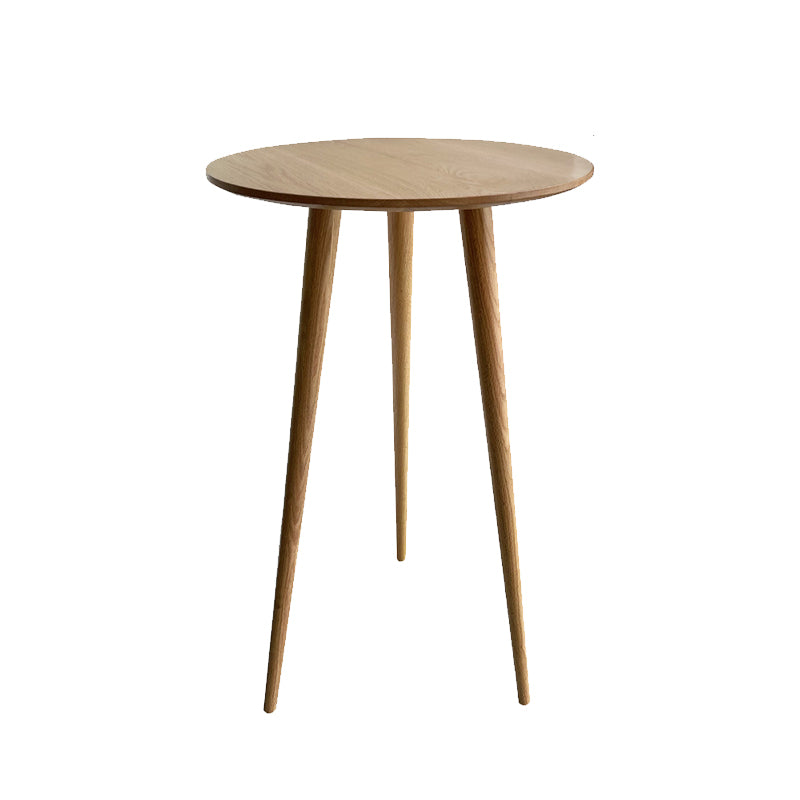 Contemporary Style Solid Wood Round Bar Dining Table for Home