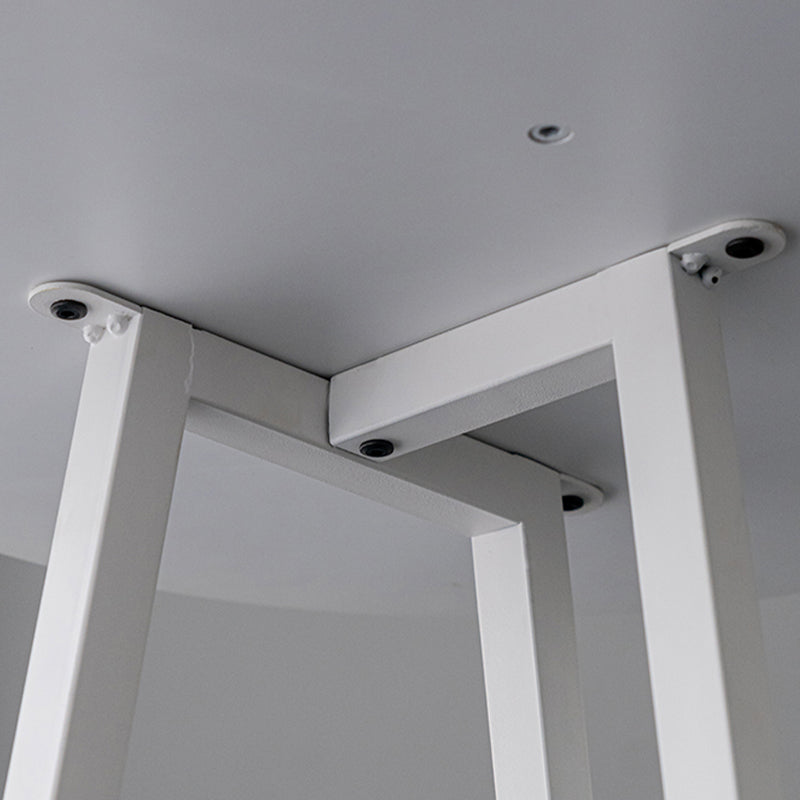 Contemporary Style Round Wooden Top Bar Dining Table for Home Use