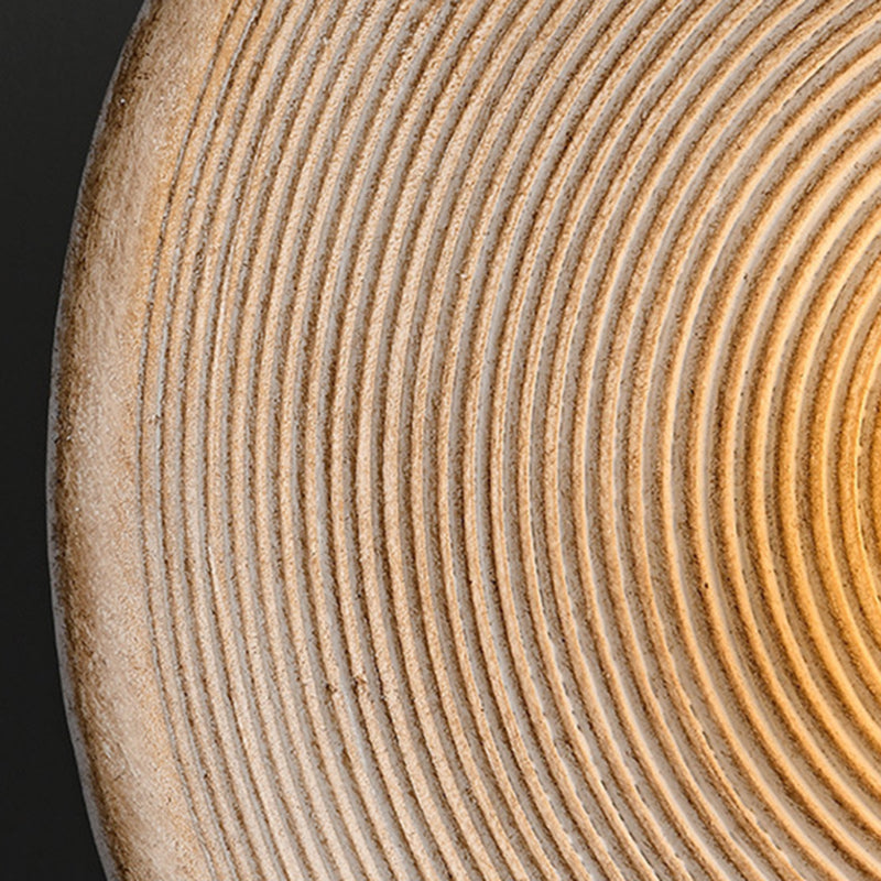 Contemporary Lighting White/Brown Wall Light for Room and Foyer