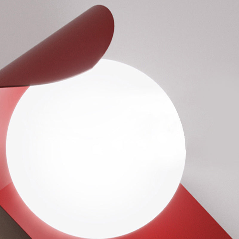 Polish Finish Metal Wall Light Industrial Globe Lighting for Foyer