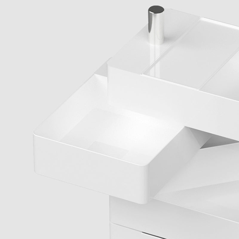 Modern Bedside Cabinet Plastic Accent Table Nightstand for Living Room