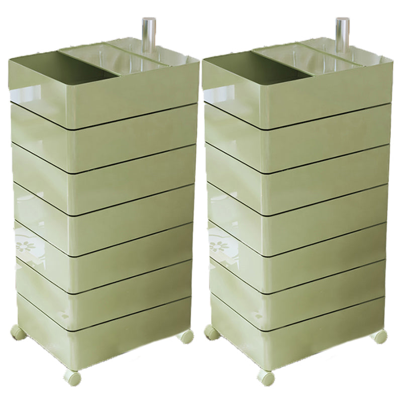 Modern Bedside Cabinet Plastic Accent Table Nightstand for Living Room