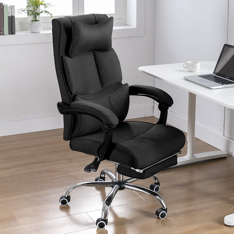 Modern Slide Chair Padded Arms No Distressing Ergonomic Chair with Wheels