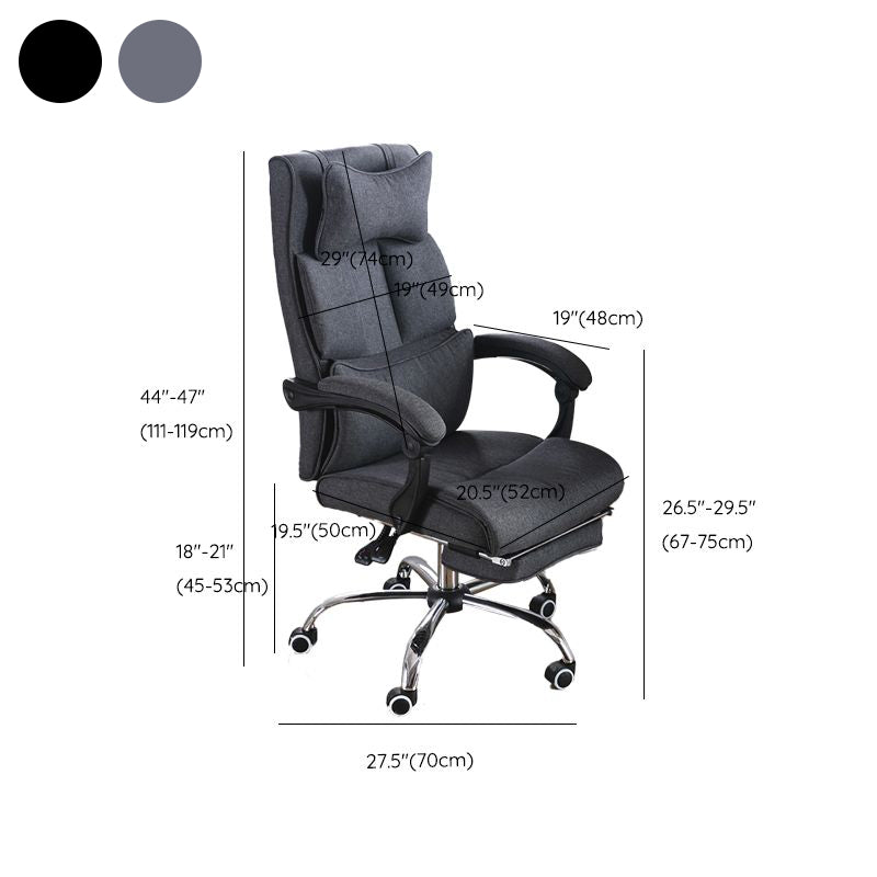 Modern Slide Chair Padded Arms No Distressing Ergonomic Chair with Wheels