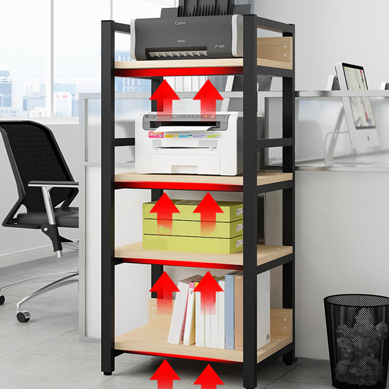 Scandinavian Open Back Bookcase with Shelves for Home Office