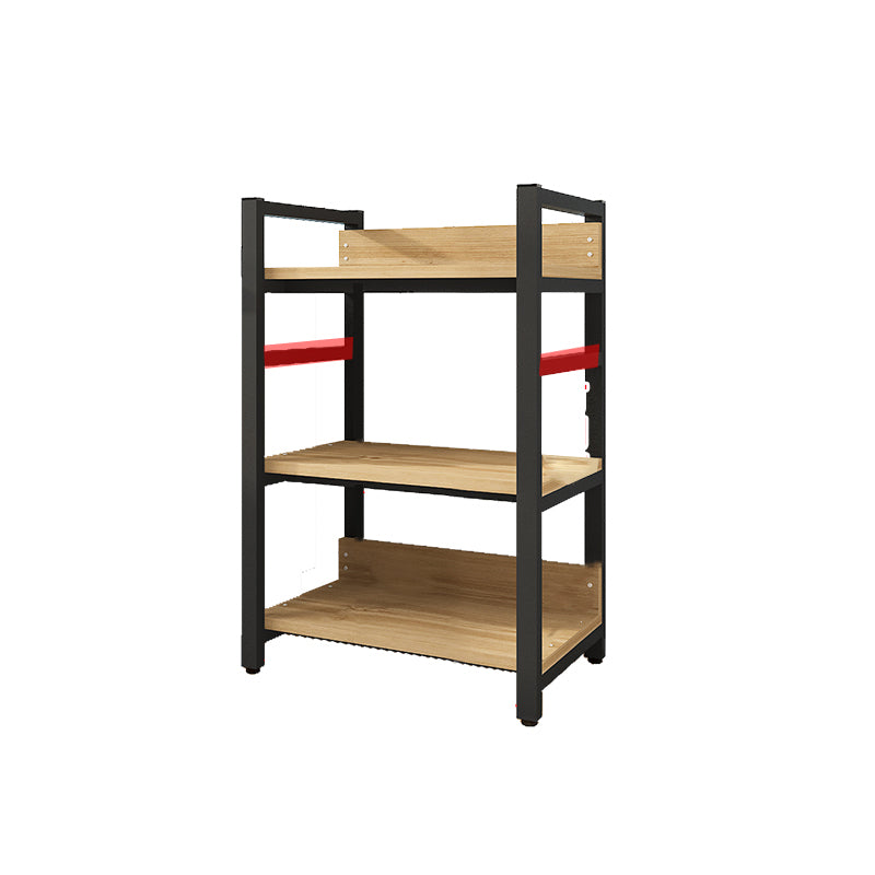 Scandinavian Open Back Bookcase with Shelves for Home Office