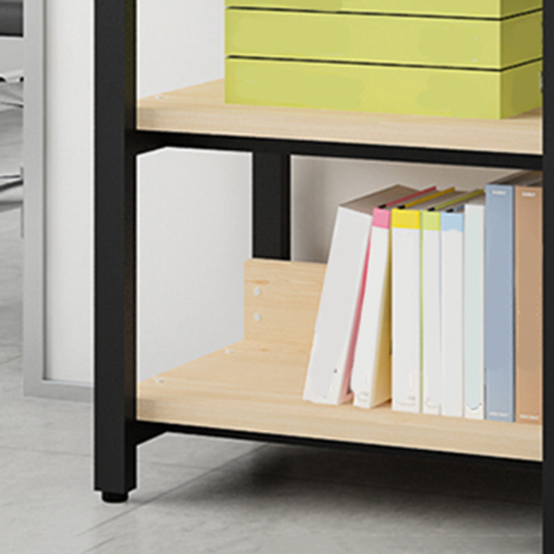 Scandinavian Open Back Bookcase with Shelves for Home Office