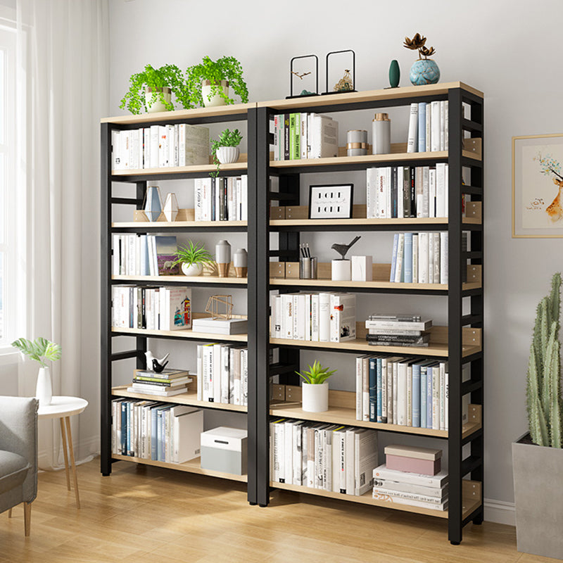 Scandinavian Open Back Shelf Bookcase Shelves Included for Home Office