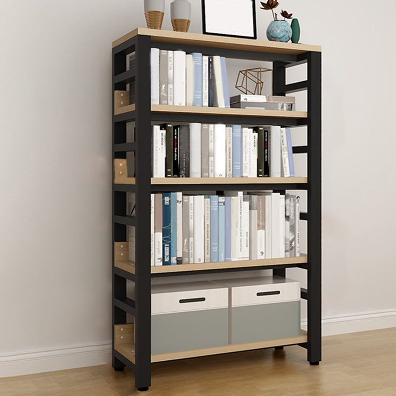 Scandinavian Open Back Shelf Bookcase Shelves Included for Home Office
