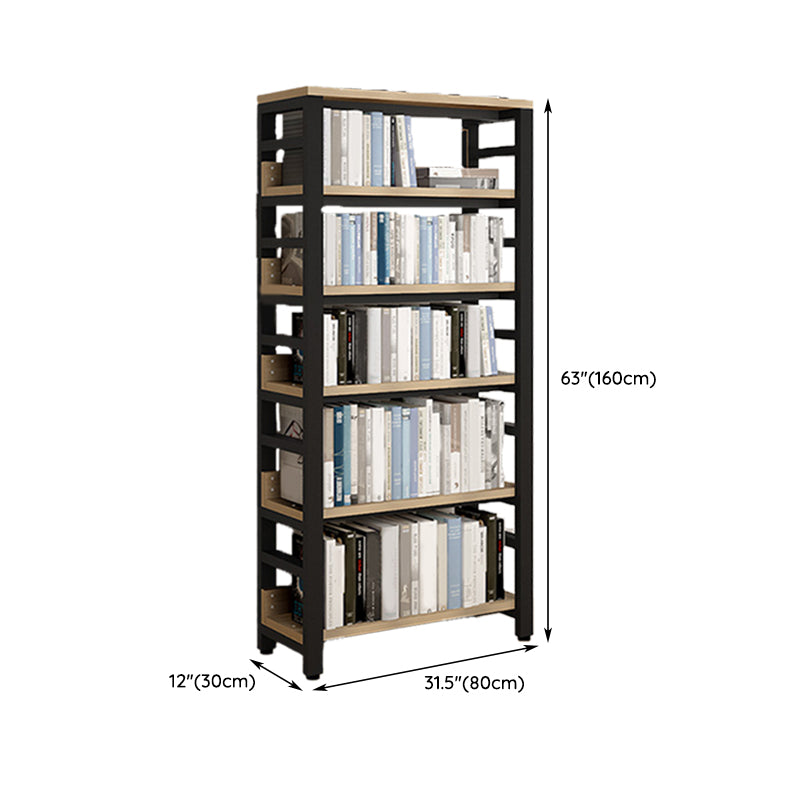 Scandinavian Open Back Shelf Bookcase Shelves Included for Home Office