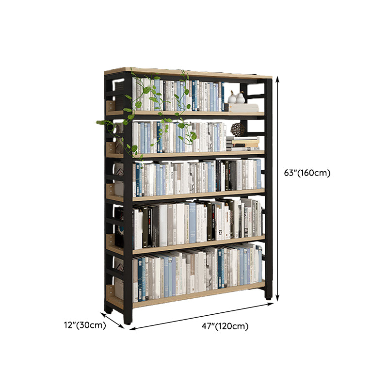 Scandinavian Open Back Shelf Bookcase Shelves Included for Home Office