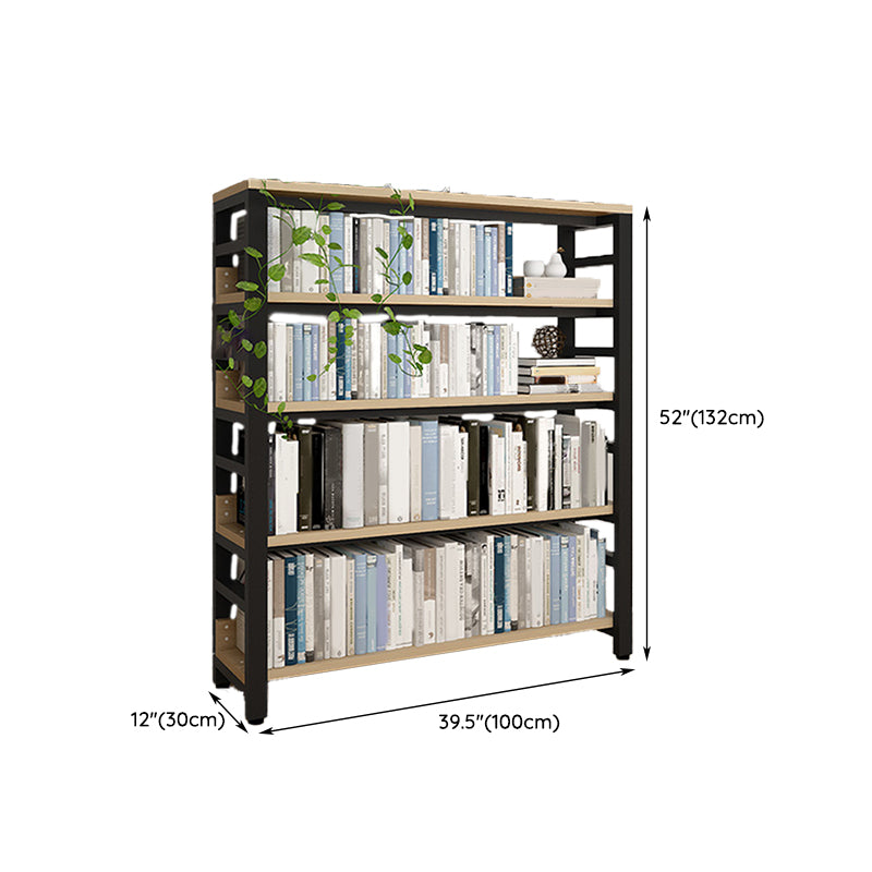 Scandinavian Open Back Shelf Bookcase Shelves Included for Home Office