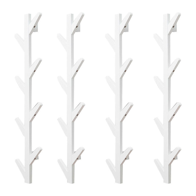 Wooden Hall Stand Mid Century Modern Wall Mounted Hall Stand with Hooks