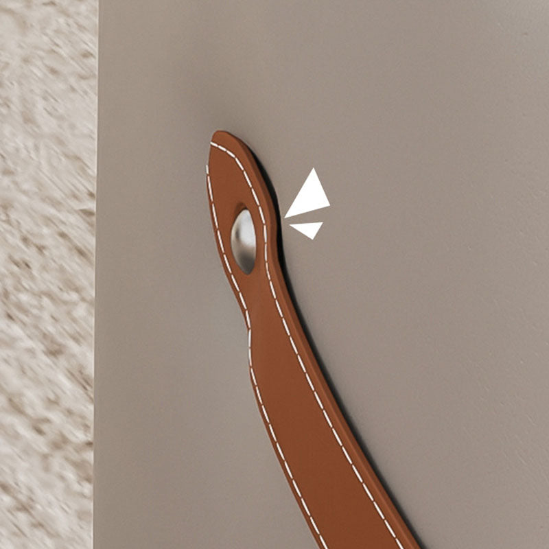 Modern Pouf Ottoman Fabric Upholstered Solid Color Portable Square Ottoman with Storage