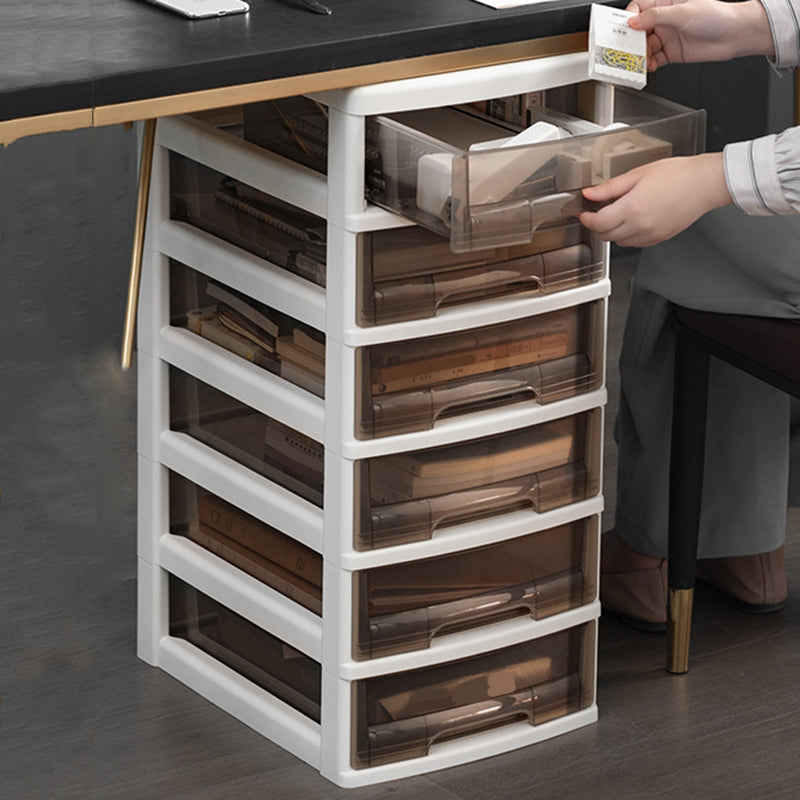 Transparent Filing Cabinet Modern Plastic Drawers Filing Cabinet