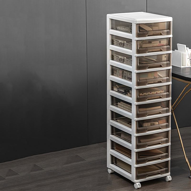 Transparent Filing Cabinet Modern Plastic Drawers Filing Cabinet