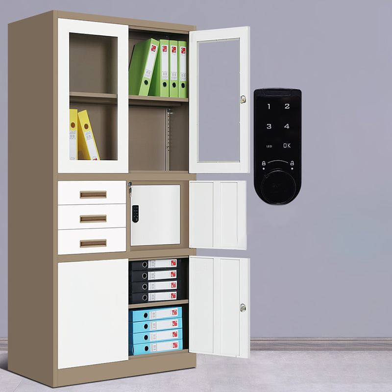 Metal Storage Filing Cabinet Contemporary Shelves Locking File Cabinet