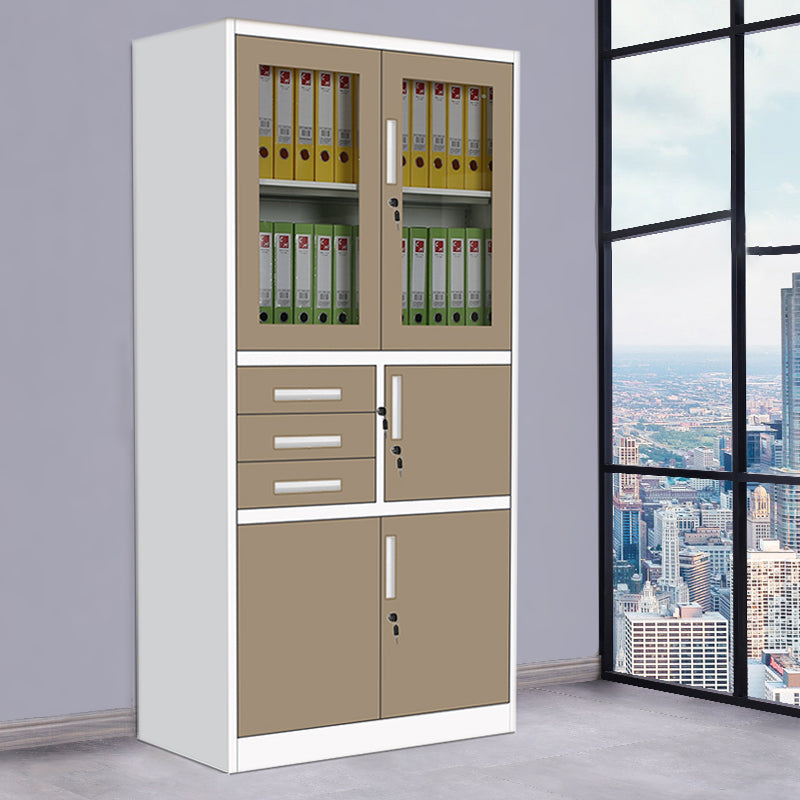 Metal Storage Filing Cabinet Contemporary Shelves Locking File Cabinet