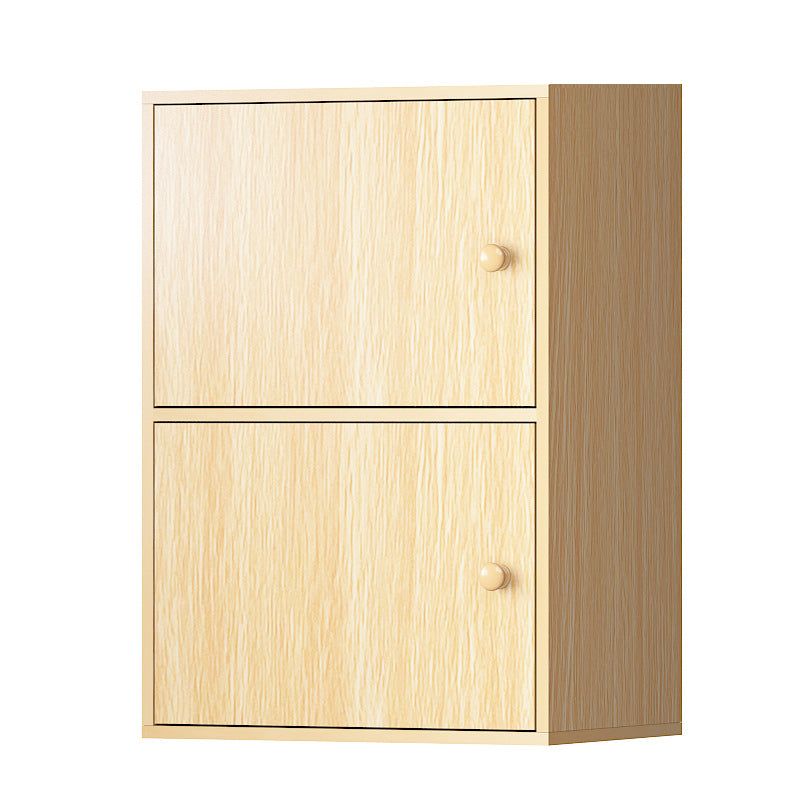 Contemporary Wardrobe Armoire Wood Non-Hanging Armoire with Door