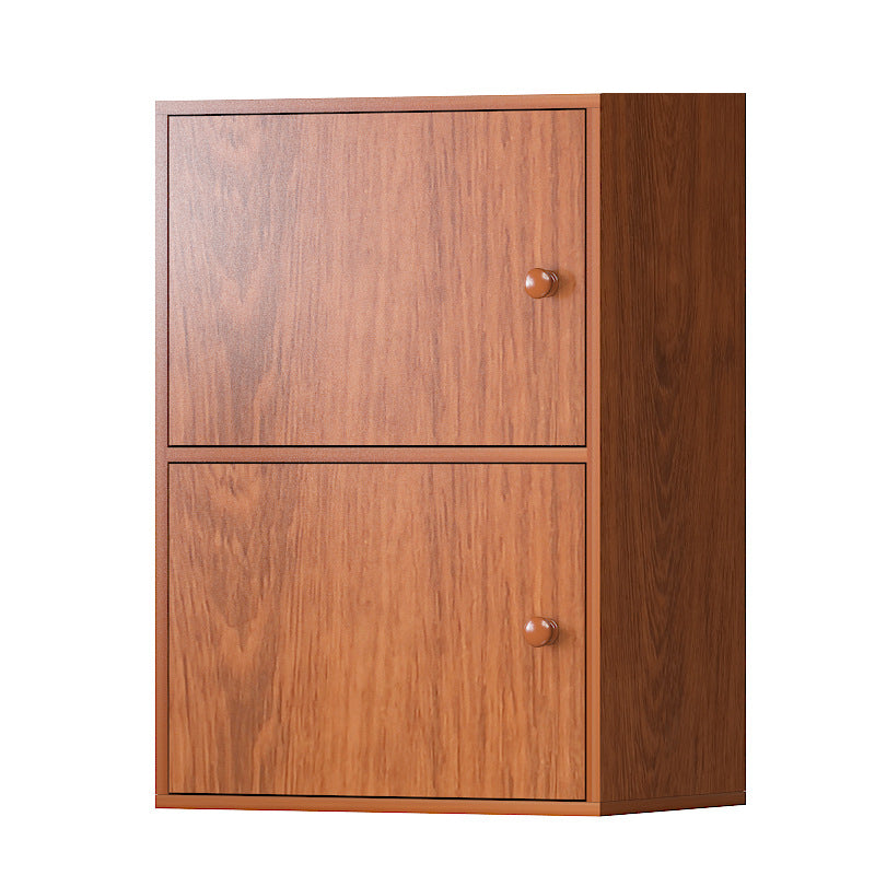 Contemporary Wardrobe Armoire Wood Non-Hanging Armoire with Door