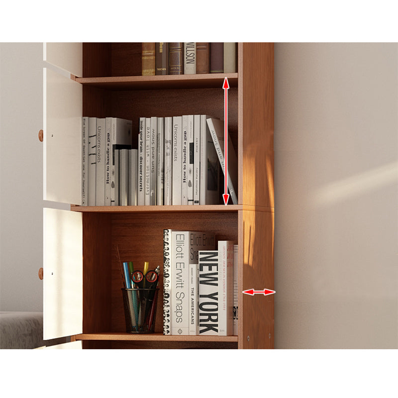 Contemporary Wardrobe Armoire Wood Non-Hanging Armoire with Door