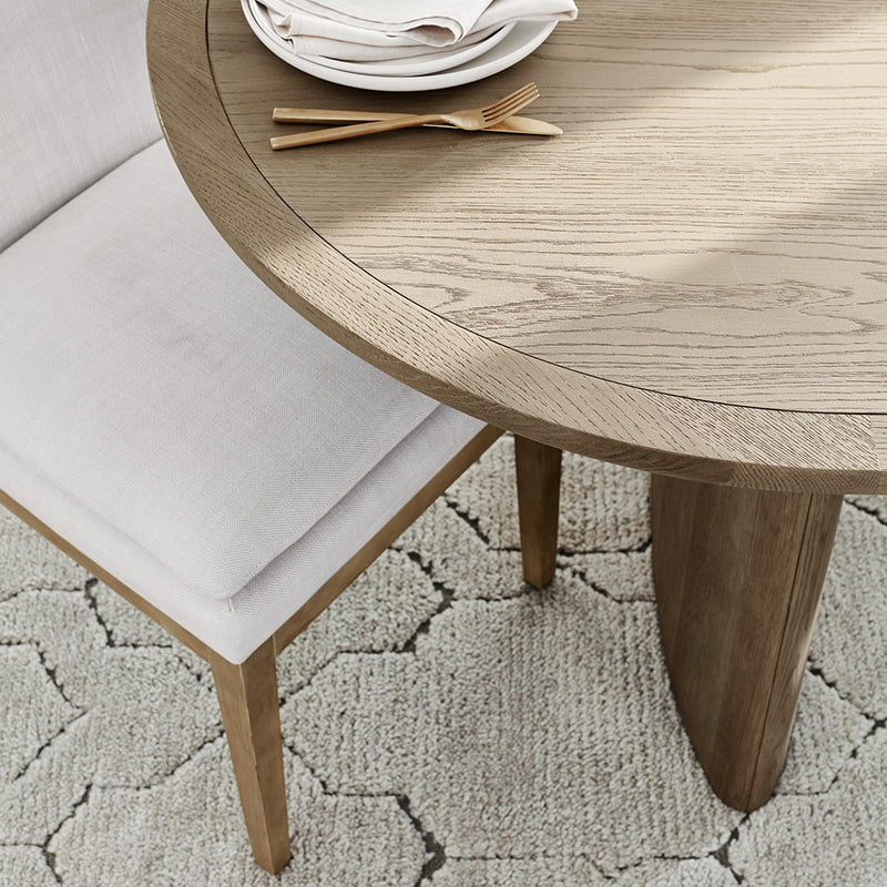 1/4/5/9 Piece Solid Wood Oval Shape Dining Room Chair and Table Set