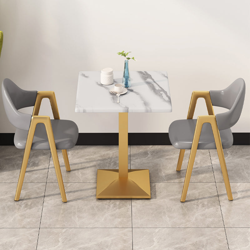 5 Pcs Dinette Set with Manufactured Wood Dining Table and Padded Chairs