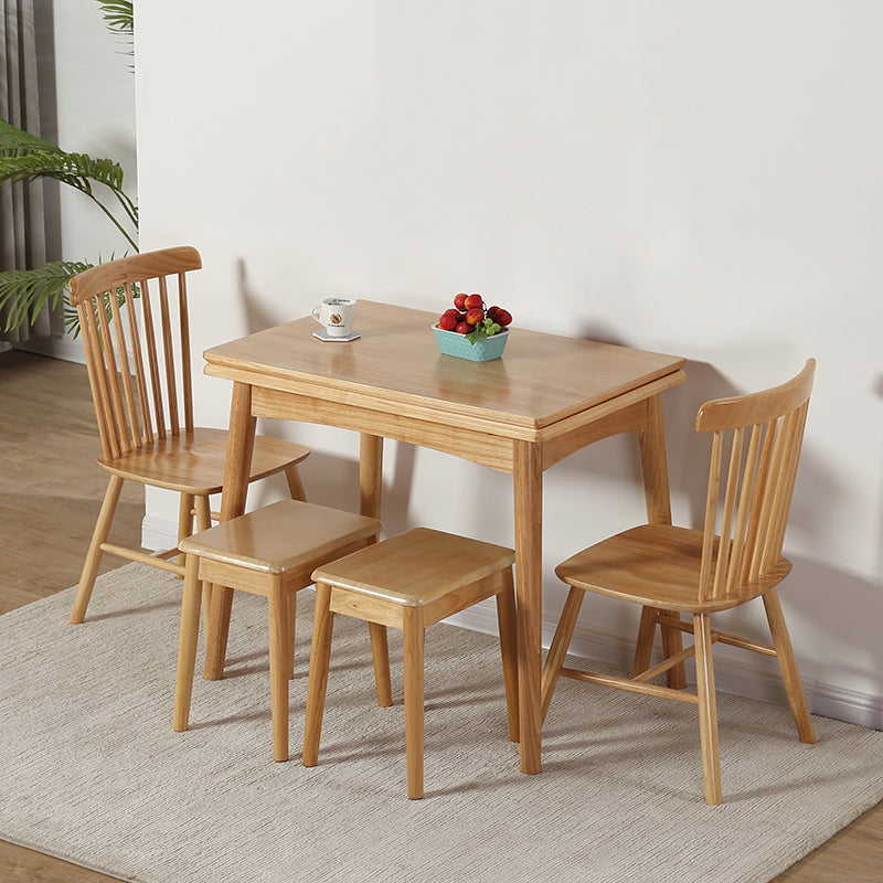 Modern Tempered Stone Top Dining Room Set 4 Legs Base for Kitchen