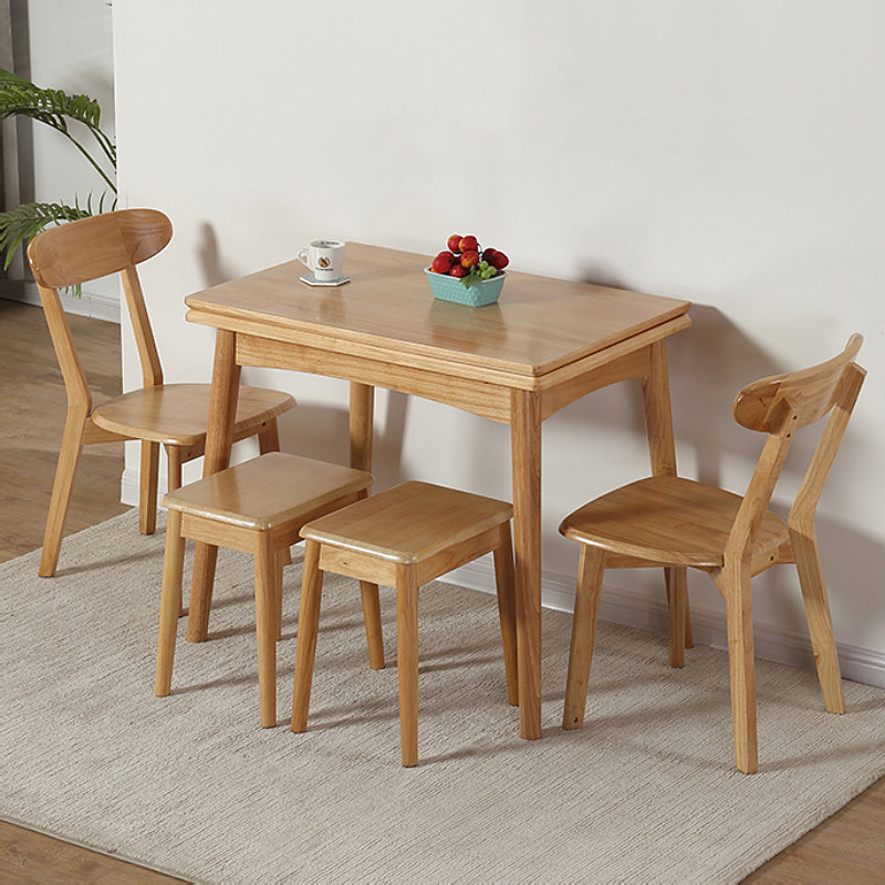 Modern Tempered Stone Top Dining Room Set 4 Legs Base for Kitchen
