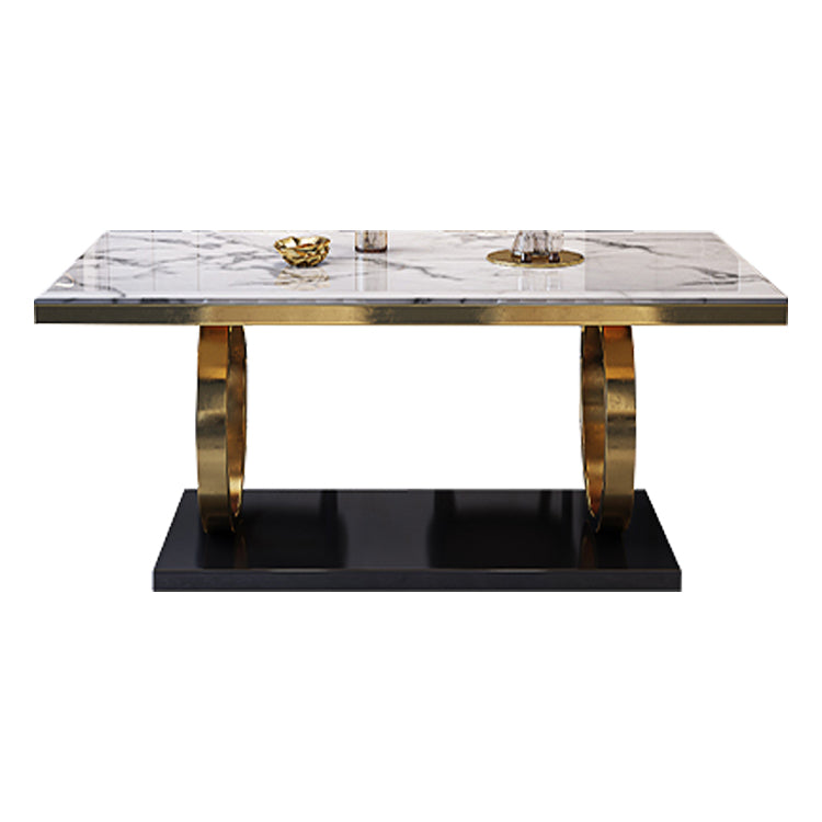 1/3/5/7 Piece Faux Marble Top Rectangle Dining Room Furniture Set