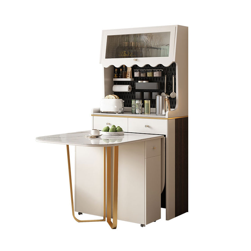 1/3/5 Piece Rectangle Shape Stone Top Dining Room Furniture Set