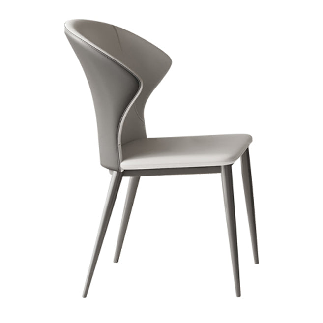 Contemporary Sintered Stone Top Metal Base Dining Table with Chairs
