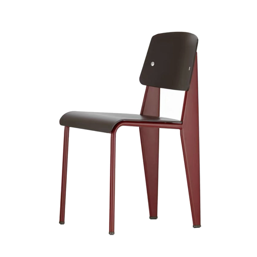 Metal and Plastic Open Back Modern Side Dining Chairs for Home