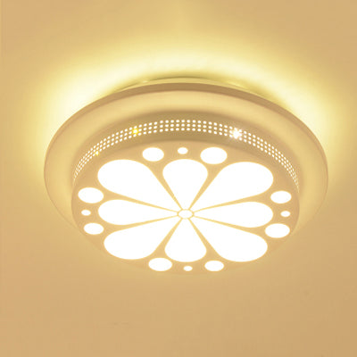 Art Deco Flush Mount Ceiling Light Circular Acrylic Ceiling Lamp for Hallway