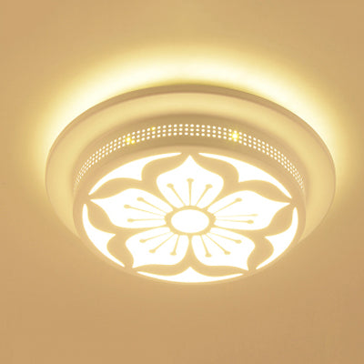 Art Deco Flush Mount Ceiling Light Circular Acrylic Ceiling Lamp for Hallway