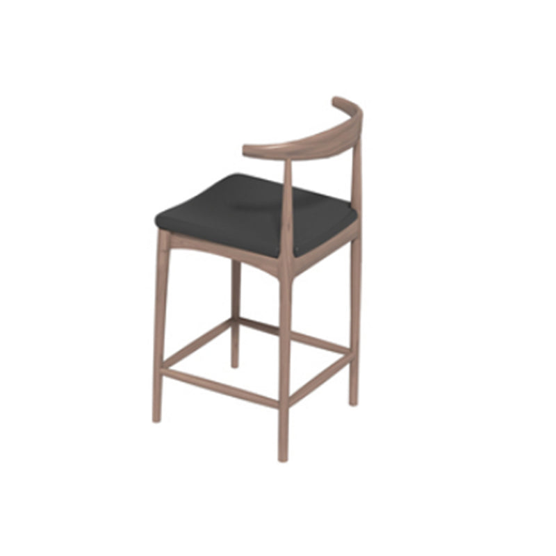 1/4 Pieces Modern Rectangle Solid Wood Bar Table with High Stools