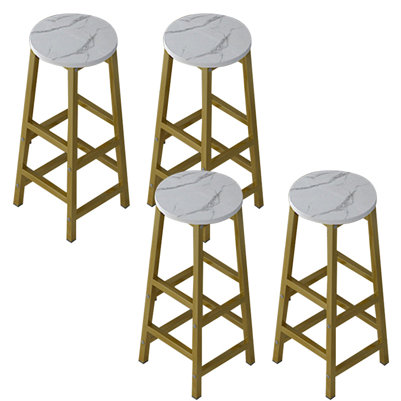 1/4/5 Pcs Manufactured Wood Bar Set with Metal Stools for Small Places