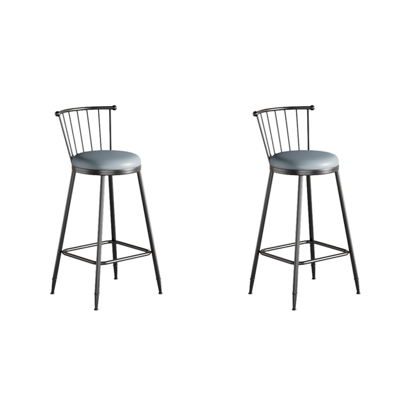 Modern 1/2/3/5 Pcs Bar Set with Square Pub Table and Metal Stools for Home