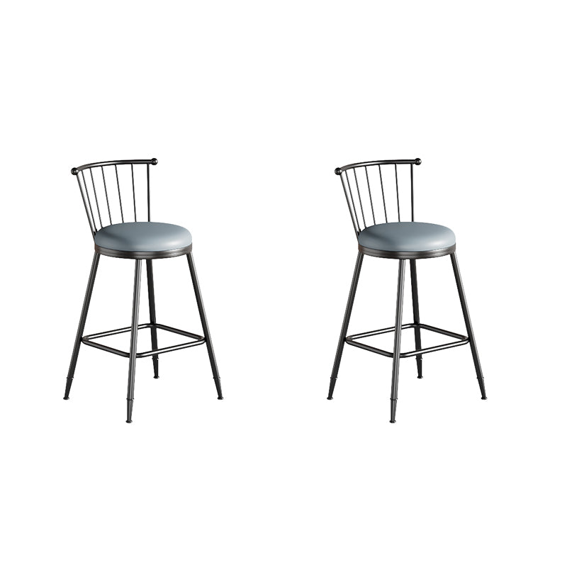 Modern 1/2/3/5 Pcs Bar Set with Square Pub Table and Metal Stools for Home