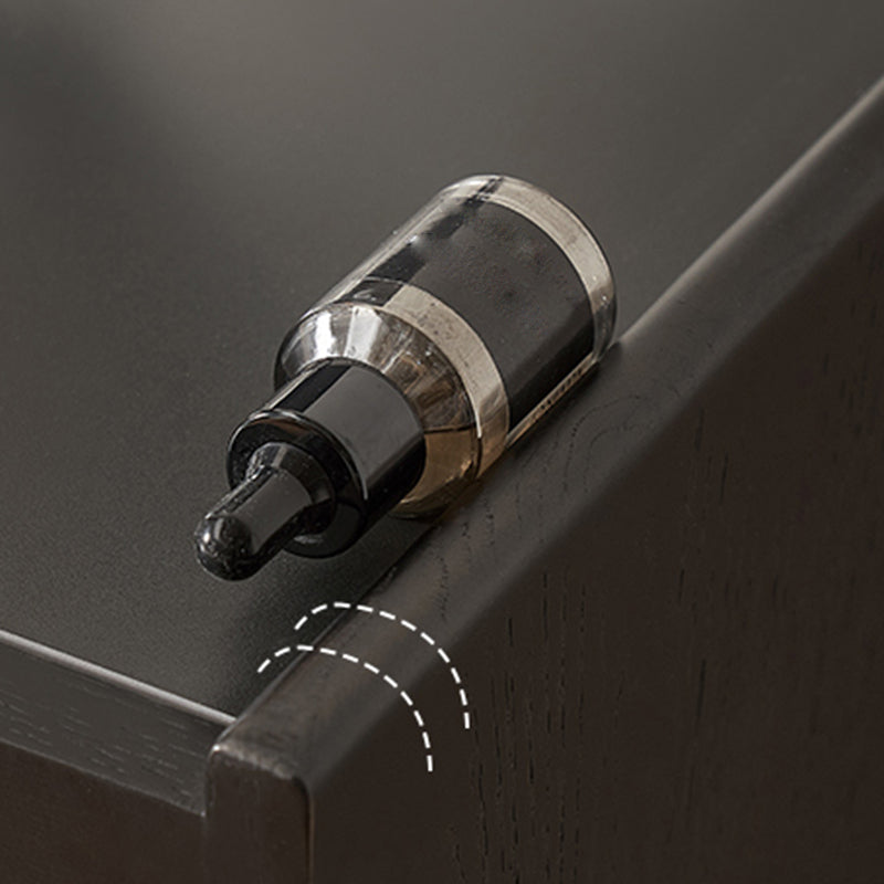 Stone Top Sideboard Modern Style Solid Wood with Adjustable Shelving